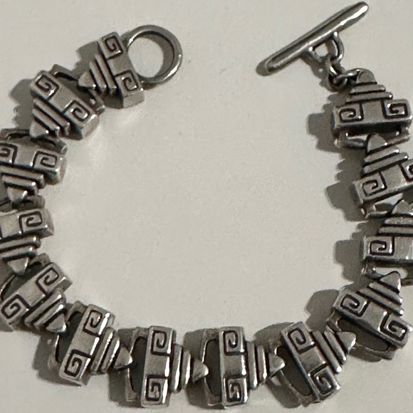 LISA JENKS RARE SILVER BRACELET—7.5”